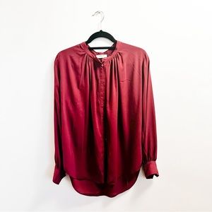 Babaton Long-Sleeve Button Up Blouse